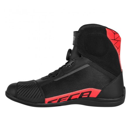 Topánky na motocykel SECA Apex PRO čierne/červené fluo