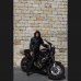 Dámská kožená moto bunda L&J SILVERLINE černá