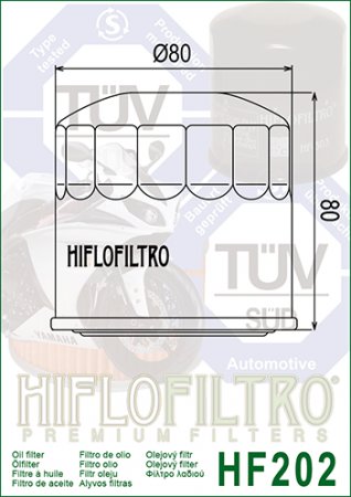 Olejový filter HIFLOFILTRO HF 202