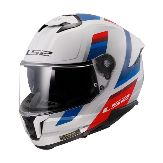 Integrální přilba na motorku LS2 FF808 Stream II Vintage bílá/modrá/červená