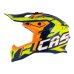 Motokrosová prilba CASSIDA Cross Pro 2 Contra modro/oranžovo/fluo žltá