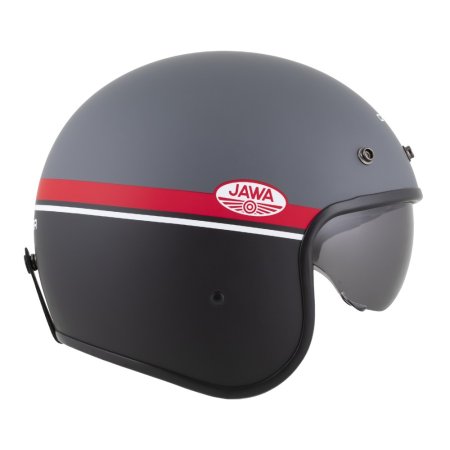 Helma na motorku CASSIDA Oxygen 2.0 JAWA OHC šedo/černo/červeno/bílá