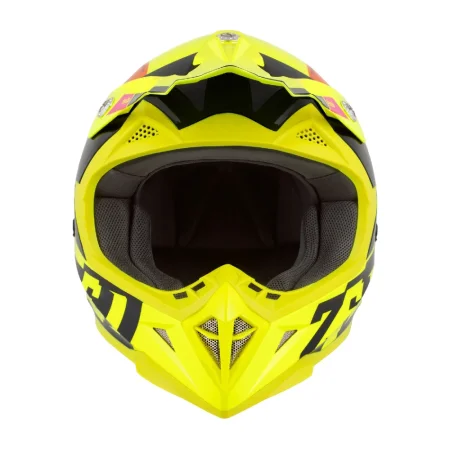 Motokrosová helma ZED X1.9 Tendo žlutá fluo/růžová/oranžová/černá