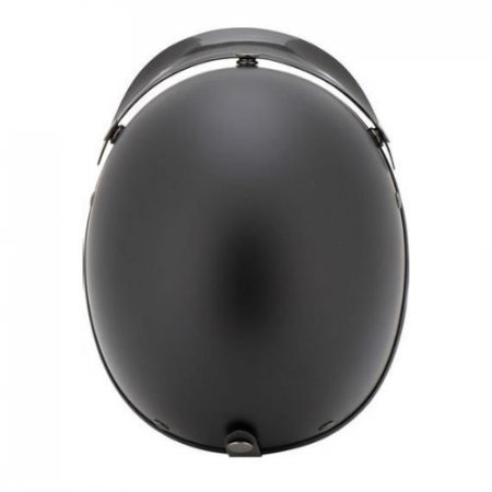 Helma na motorku Braincap černá, na chopper - Velikost: M