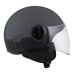 Otevřená helma na motorku ZED C35 šedá matná/černá