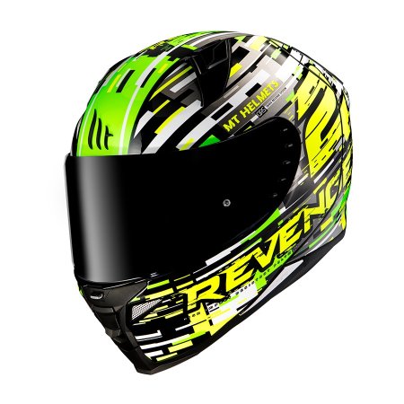 Helma na motorku MT Revenge 2 Baye zeleno/žlutá fluo
