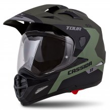 Enduro helma CASSIDA Tour 1.1 Spectre čierno/sivo/zelená