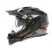 Enduro helma na motorku NOX N312 Track khaki/oranžová