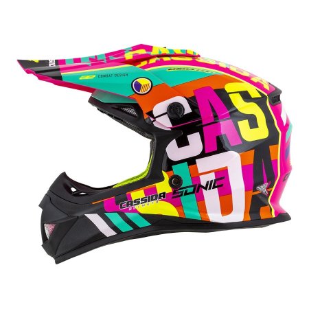 Motokrosová prilba CASSIDA Cross Cup Sonic multicolor