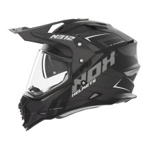 Enduro helma na motorku NOX N312 Vapor černá/šedá matná