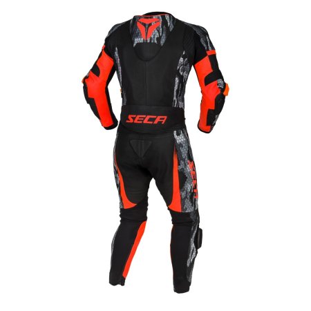 Bunda na motorku SECA SRS II černá/fluo červená