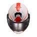 Překlápěcí přilba na motorku LS2 FF901 Advant X Metryk bílá/červená/černá