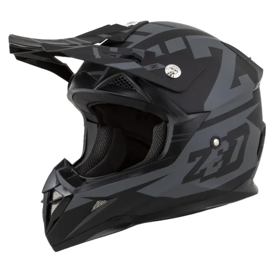 Motokrosová helma ZED X1.9 Targa šedá matná/černá