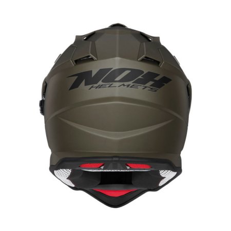 Enduro helma na motorku NOX N312 khaki matná