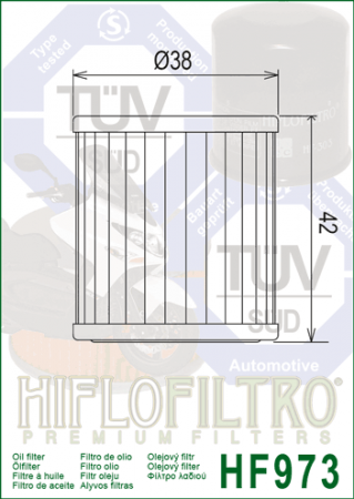 Olejový filtr HIFLOFILTRO HF 973