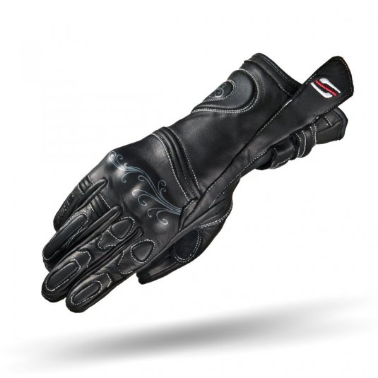 Dámske moto rukavice  SHIMA MODENA kožené, čierne - Veľkosť: M
