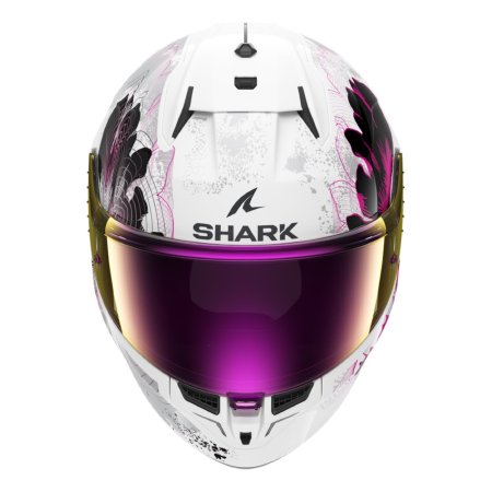 Dámská helma na motorku SHARK D-Skwal 3 Mayfer bílo/růžová