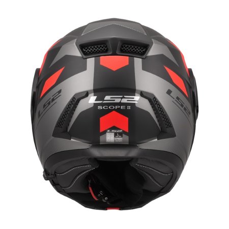 Vyklápěcí přilba na motorku LS2 FF902 Scope II Duria černá matná/červená