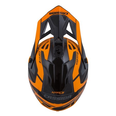 Motokrosová přilba CASSIDA Cross Pro 2 Contra černo/šedo/oranžová