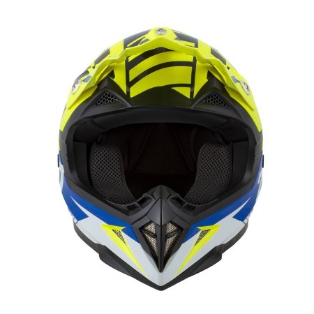 Motokrosová helma ZED X1.9 černo/modro/bílo/žlutá fluo