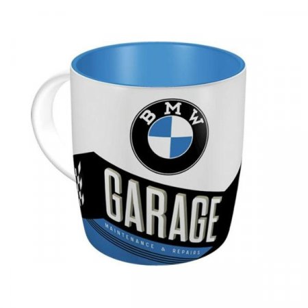 Hrnček BMW Garage bielo/modrý