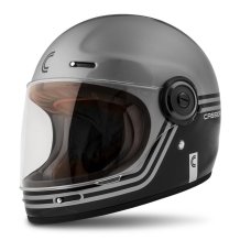 Integrální přilba CASSIDA Fibre Super Hooligan černo/metalická šedá