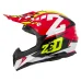 Motokrosová helma ZED X1.9 Targa červená/žlutá fluo/černá/bílá