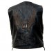 Pánská kožená vesta s orlem L&J RIDER černá