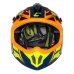 Motokrosová prilba CASSIDA Cross Pro 2 Contra modro/oranžovo/fluo žltá