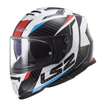 Integrálna prilba na motocykel LS2 FF800 Storm Racer čierno/bielo/červeno/modrá