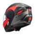 Vyklápěcí přilba na motorku LS2 FF902 Scope II Duria černá matná/červená