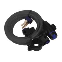 Lanový zámok na motorku OXFORD Cable Lock 1,8 m kouřový