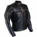 Kožená bunda na motorku L&J SILVERLINE pánská černá - Velikost oblečení: 6XL