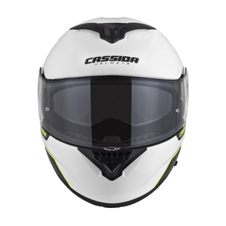 Vyklápěcí přilba na motorku CASSIDA Compress 2.0 Refraction černo/bílo/fluo žlutá