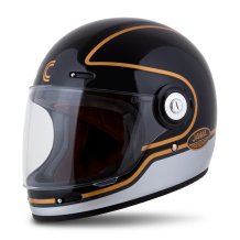 Integrálna prilba CASSIDA Fibre Jawa Sport čierna/strieborna/zlatá