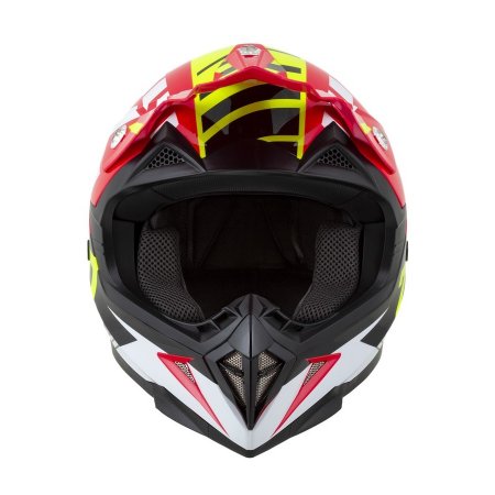 Motokrosová helma ZED X1.9 černo/červeno/bílo/žlutá fluo