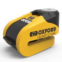 Zámok na kotúč s alarmom OXFORD Quartz XA6 žltý