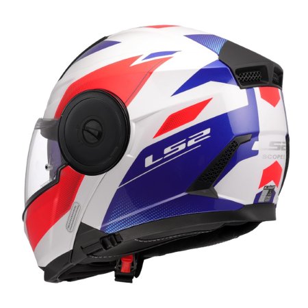 Vyklápěcí přilba na motorku LS2 FF902 Scope II Duria bílá/modrá/červená