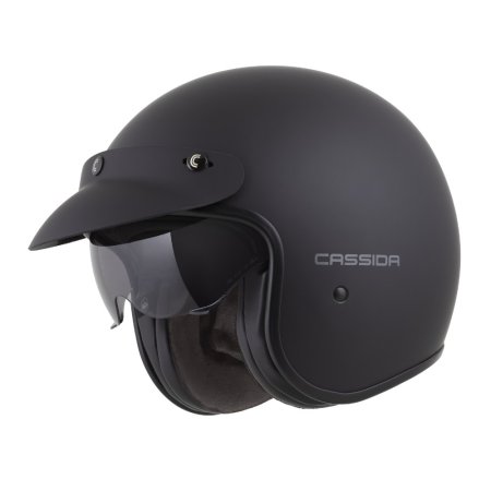 Otevřená helma na motorku CASSIDA Oxygen 2.0 černá matná/tmavě šedá