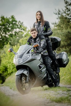 Dámská moto bunda SECA Arrakis II Lady šedo/černá