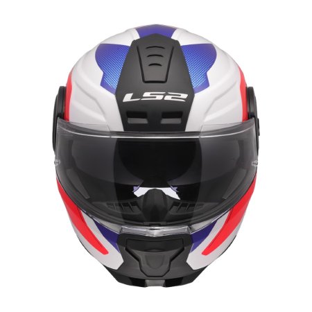 Vyklápěcí přilba na motorku LS2 FF902 Scope II Duria bílá/modrá/červená