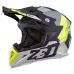 Motokrosová helma ZED X1.9 Tendo černá matná/tmavě šedá/světle šedá/žlutá fluo
