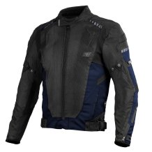Bunda na motorku SECA Airflow II černá/modrá
