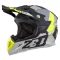 Motokrosová helma ZED X1.9 Tendo černá matná/tmavě šedá/světle šedá/žlutá fluo