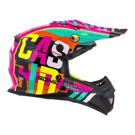 Motokrosová prilba CASSIDA Cross Cup Sonic multicolor