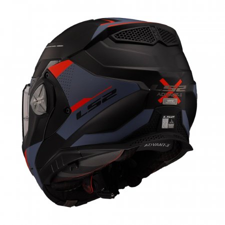 Překlápěcí helma na motorku LS2 FF901 Advant X Oblivion černá/modrá/červená