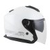 Otevřená prilba na motorku CASSIDA Jet Tech 2.0 Solid bílo/černo/šedá