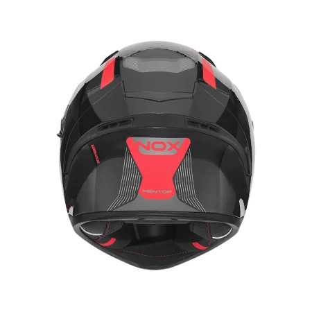 Integrální helma na motorku NOX N402 Mentor černo/červená