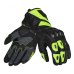 Rukavice na motorku SECA Atom černé/žluté fluo
