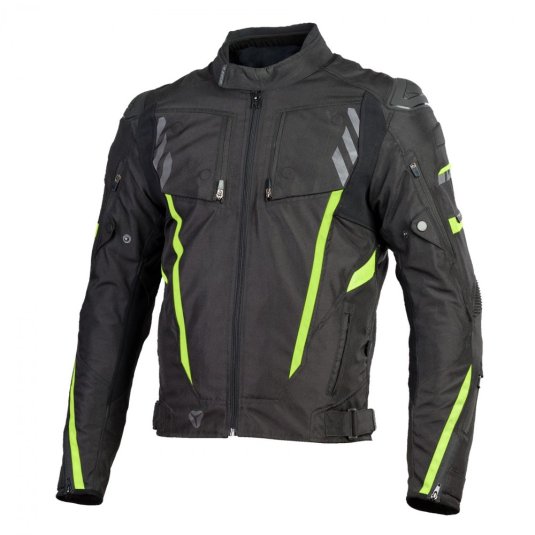 Moto bunda SECA Avatar II černá/žlutá fluo